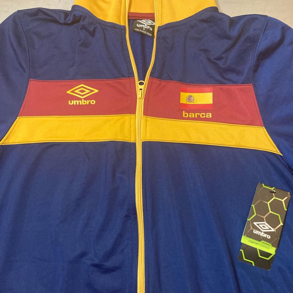 New Umbria Barcelona barca Futbol / Soccer Zip up Jacket